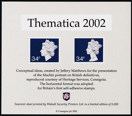 Great Britain.2002 Thematica Souvenir Sheet. Unmounted Mint