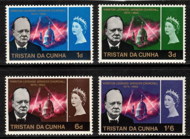 TRISTAN DA CUNHA 1966 Churchill; Scott 89-92, SG 89-92; MNH