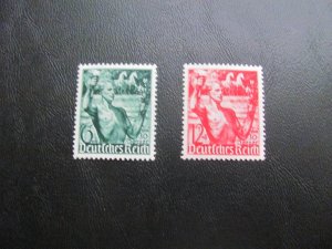 GERMANY 1938 MNH  SC# B116-117 YOUTH TORCH SET  $20 (113)
