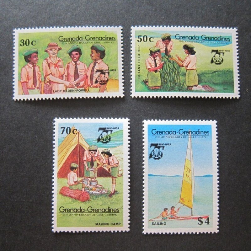 Grenada Grenadadines Sc 657-660 Scout Set MNH