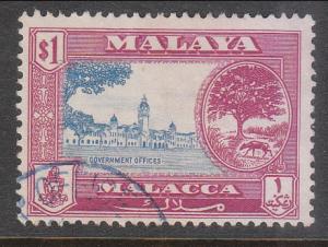 Malaya Malacca 1960 Sc 64 $1 Used