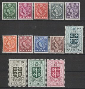 ST LUCIA 1953/63 SG 172/84 MNH