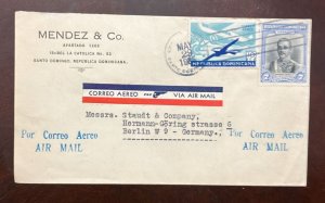 D)1935, DOMINICAN REPUBLIC, LETTER CIRCULATED FROM THE DOMINICAN REPUBLIC T