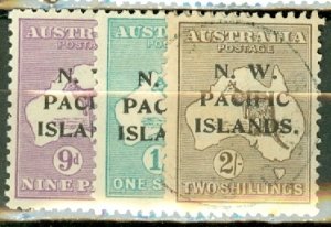 IW: Northwest Pacific Islands 29-34, 36 mint; 35 used CV $196; scan shows a few