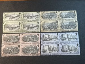 GUERNSEY # 157-160-MINT NEVER/HINGED--COMPLETE SET OF BLOCKS OF 4--1978