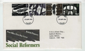 Great Britain First Day Cover #  781 - # 784 - Social Reformers - GPO