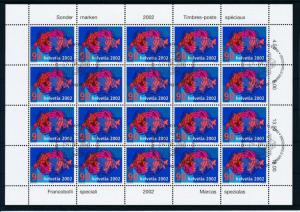 [21566] Switzerland 2002 United Nations Sheet Used