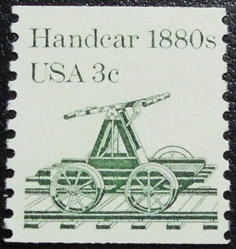 1983 3c coil Handcar 1880s Scott 1898 Mint NH