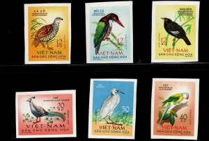 North Vietnam Scott 268-273 MNH** Imperforate Beautiful Bir set 1963