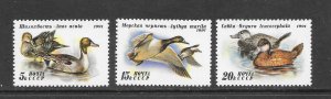 BIRDS - RUSSIA #6009-11-DUCKS  MNH