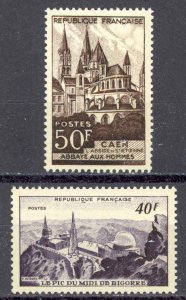 France Sc# 673-674 MNH 1951 Scenes