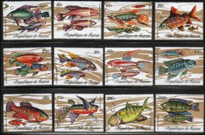 Guinea 570-81 - Mint-NH - Fish (1971) (cv $16.60)
