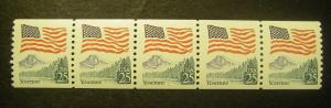 Scott 2280a, 25 cent Flag o/ Yosemite, PNC5, #3, MNH