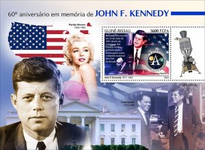 GUINEA BISSAU - 2023 - John F Kennedy - Perf Souv Sheet - Mint Never Hinged