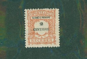 St. Thomas & Prince Islands J44 MH BIN $0.50