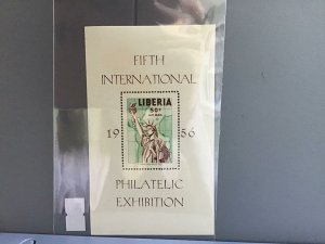 Liberia Fifth International Philatelic Exhibition 1956  MNH  stamp sheet R26830