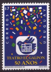 Uruguay stamp 1999 - El Galpón Theater montevideo 50th anniversary