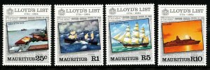 Mauritius 1984 Loyd's List Ships MNH