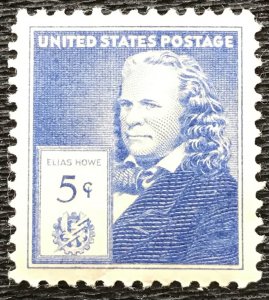 US #892 MNH Single Elias Howe SCV $1.10 L23