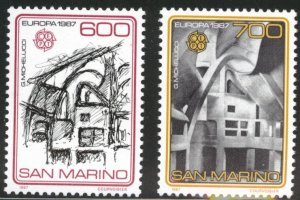 San Marino Scott 1120-1121  MNH** 1987 Europa set