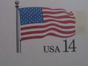 ​UNITED STATES-1987-UNITED STATES FLAG -MNH-POST CARD-VF WE SHIP TO WORLD WIDE