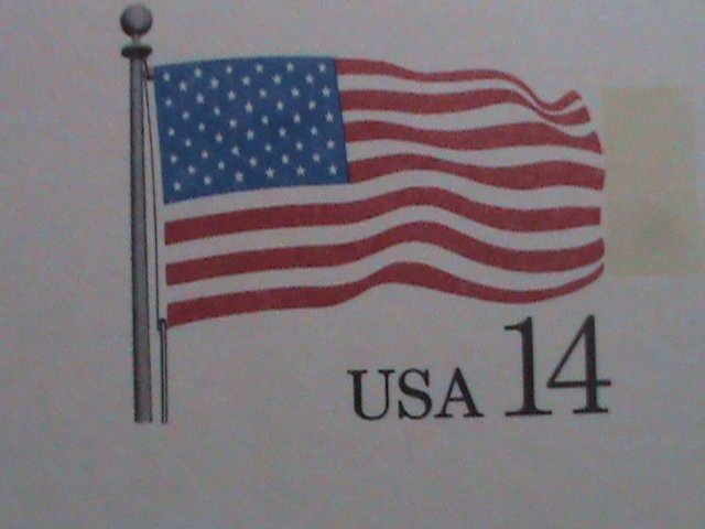 ​UNITED STATES-1987-UNITED STATES FLAG -MNH-POST CARD-VF WE SHIP TO WORLD WIDE