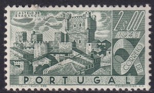 Portugal 1946 Sc 668 MH* small top thin/disturbed gum