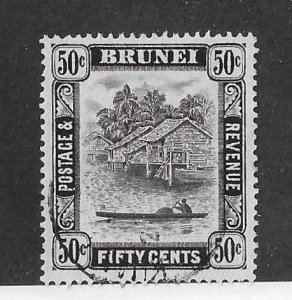 Brunei Sc #57  50c black used VF