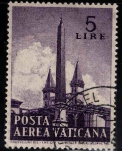 Vatican Scott C35 Used Obelisk stamp, CTO