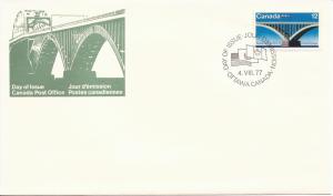 1977 Canada FDC Sc 737 - Peace Bridge