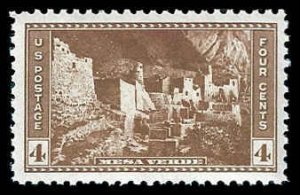 PCBstamps   US # 743 4c Mesa Verde National Park, MNH, (17)