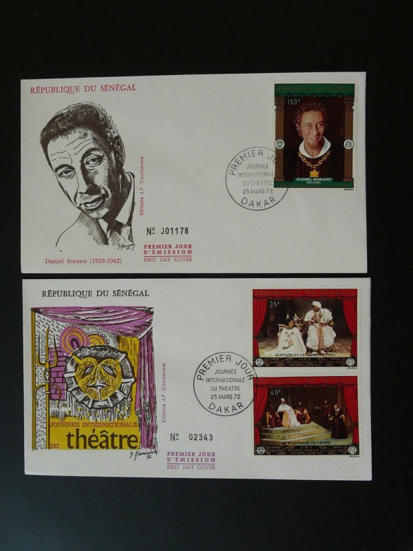 theater international day x2 FDC Senegal 81076