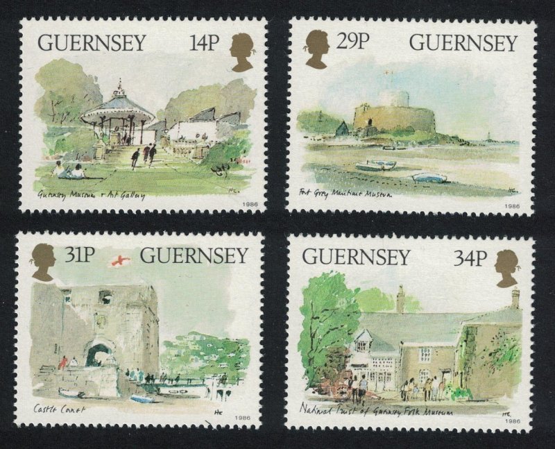 Guernsey Museums 4v 1986 MNH SG#377-380