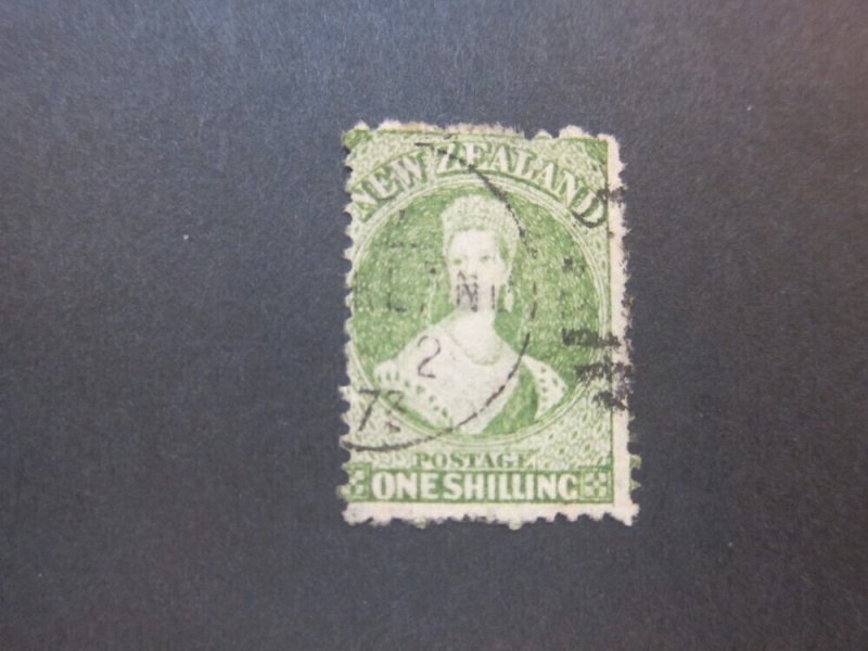 New Zealand 1864 Sc Sc 37a Full face Queen FU