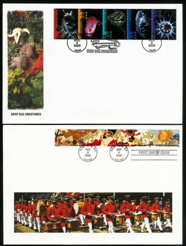 US 16 Large Colored First Day Stamp Covers