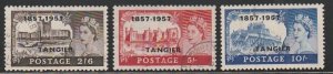 GREAT BRITAIN-OFFICES IN MOROCCO #609-11 USED TOP THREE VALUES IN SET