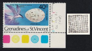 St. Vincent Gren Royal tern Bird and Egg WATERMARK variety RARR 1978 MNH