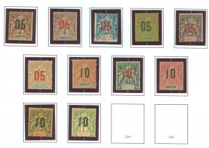 Mayotte #22-32 Unused Single (Complete Set)