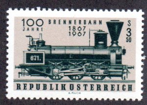 AUSTRIA 797 MNH BIN $.55 TRAIN