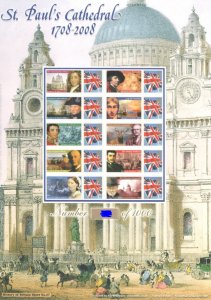 BC-163 History of Britain 27 2008 St pauls cathedral  no. 361 sheet U/M