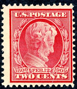 US #367 1909 2c Lincoln. MNH OG Fine