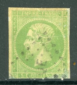 France Colonies 1872 General Issues 5¢ Green Scott # 8 VFU D631