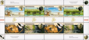 Botswana - 2019 Places of Interest Sheetlet MNH**