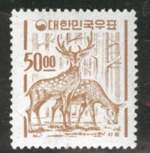 Korea Scott 395 MNH** 1963 50w Deer stamp CV$62.50
