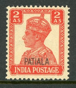 India 1946 KGVI Patiala Convention States 2a Scott # 108 MNH Q712