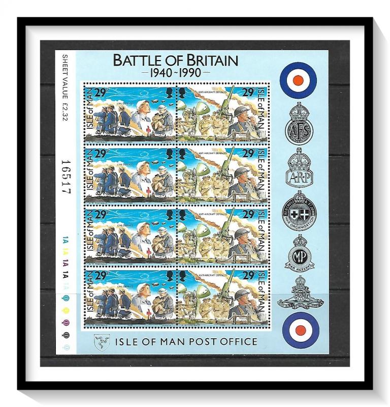 Isle of Man #430-431 (v) Battle Of Britain Souvenir Sheet MNH