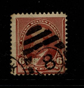 US SC# 224, Used, some minor toning - S10884