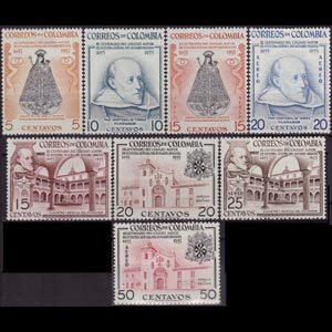 COLOMBIA 1954 - Scott# 629-32+C Senior College Set of 8 LH