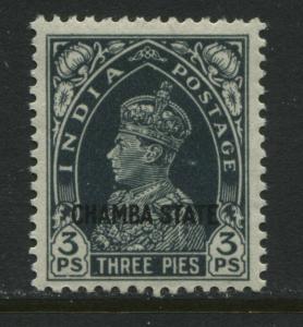 India KGVI 1938 3 pies mint o.g.