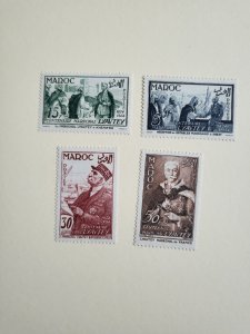Stamps French Morocco Scott #301-4 h